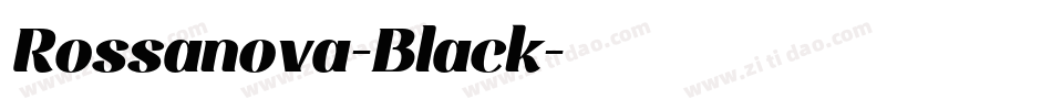 Rossanova-Black字体转换