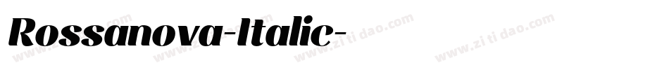 Rossanova-Italic字体转换