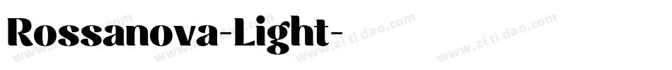 Rossanova-Light字体转换