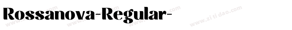 Rossanova-Regular字体转换