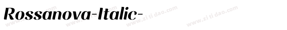 Rossanova-Italic字体转换