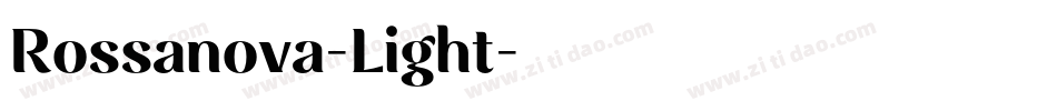 Rossanova-Light字体转换