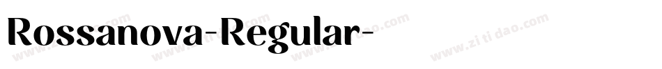 Rossanova-Regular字体转换
