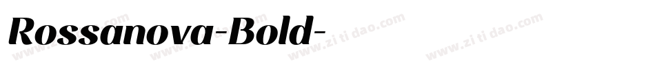 Rossanova-Bold字体转换