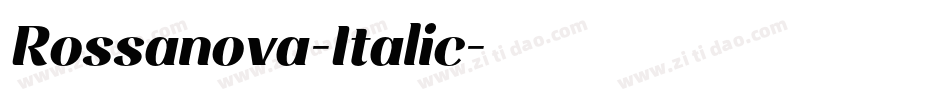 Rossanova-Italic字体转换