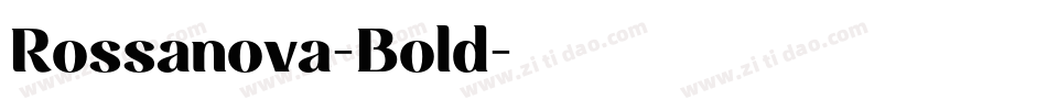 Rossanova-Bold字体转换