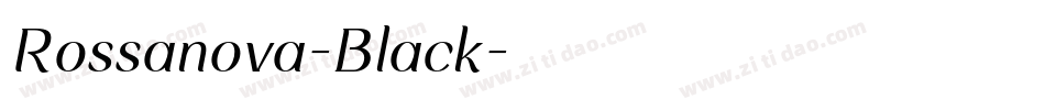 Rossanova-Black字体转换