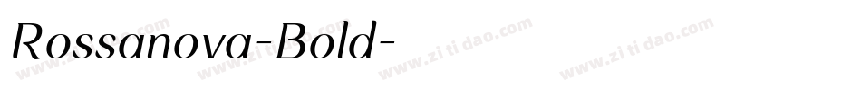 Rossanova-Bold字体转换