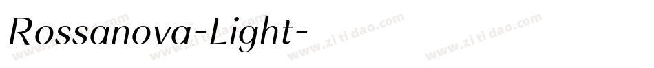 Rossanova-Light字体转换