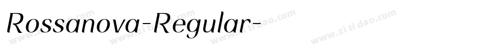 Rossanova-Regular字体转换
