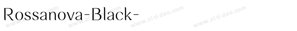 Rossanova-Black字体转换