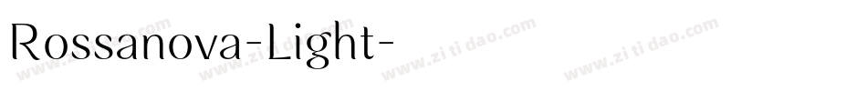 Rossanova-Light字体转换