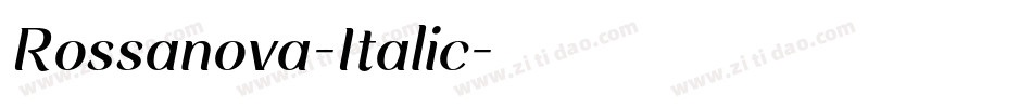 Rossanova-Italic字体转换