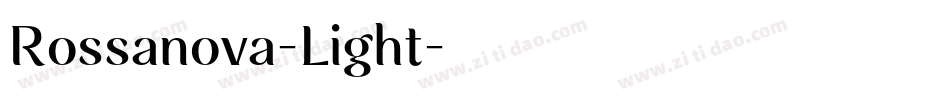 Rossanova-Light字体转换