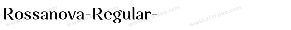 Rossanova-Regular字体转换