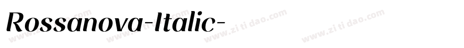 Rossanova-Italic字体转换