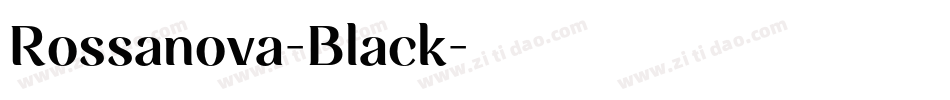 Rossanova-Black字体转换