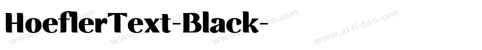 HoeflerText-Black字体转换