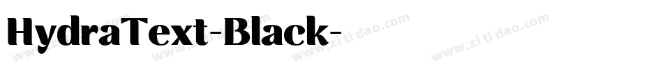 HydraText-Black字体转换