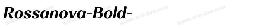 Rossanova-Bold字体转换