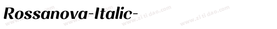 Rossanova-Italic字体转换