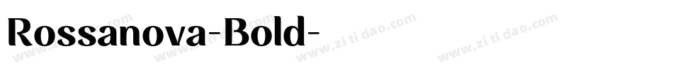 Rossanova-Bold字体转换