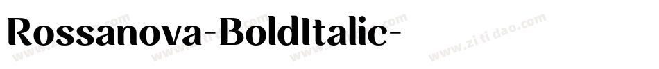 Rossanova-BoldItalic字体转换