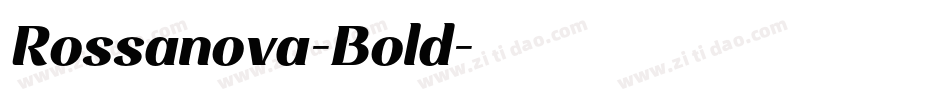 Rossanova-Bold字体转换