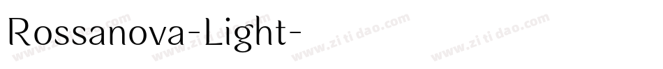 Rossanova-Light字体转换