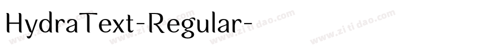 HydraText-Regular字体转换