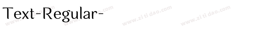 Text-Regular字体转换