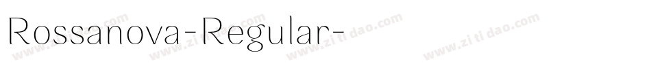 Rossanova-Regular字体转换