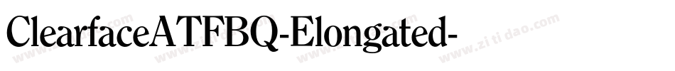 ClearfaceATFBQ-Elongated字体转换