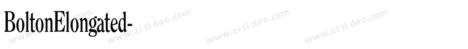 BoltonElongated字体转换