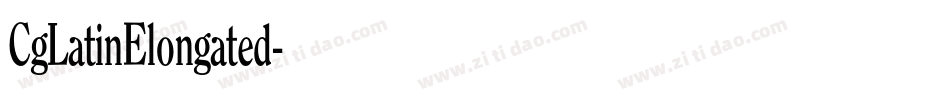 CgLatinElongated字体转换