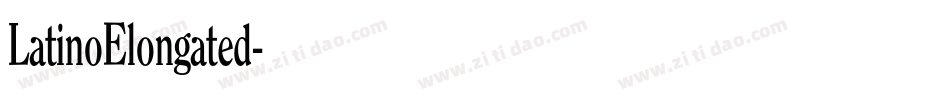 LatinoElongated字体转换