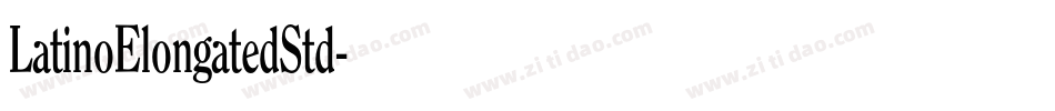 LatinoElongatedStd字体转换