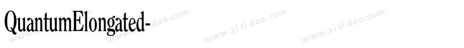 QuantumElongated字体转换