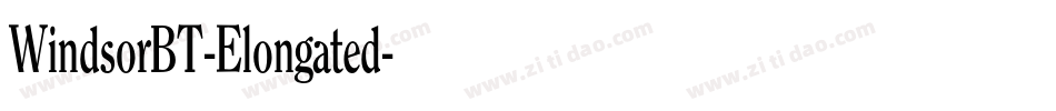 WindsorBT-Elongated字体转换