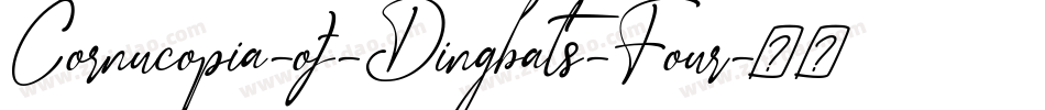 Cornucopia-of-Dingbats-Four字体转换