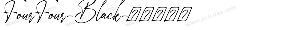 FourFour-Black字体转换