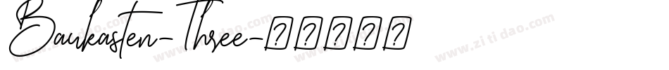 Baukasten-Three字体转换