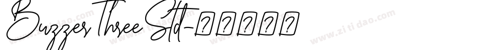 BuzzerThreeStd字体转换