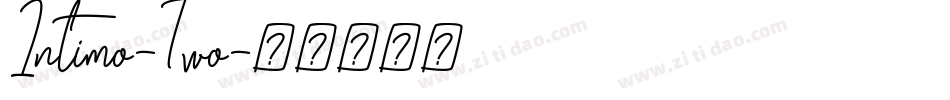 Intimo-Two字体转换