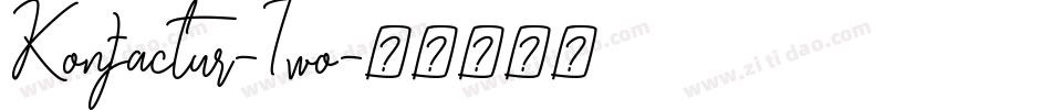 Konfactur-Two字体转换