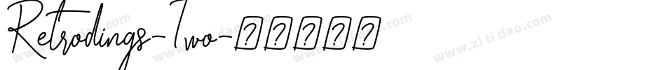 Retrodings-Two字体转换