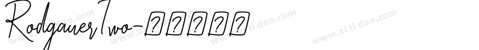 RodgauerTwo字体转换