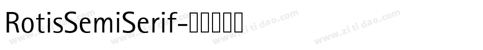 RotisSemiSerif字体转换