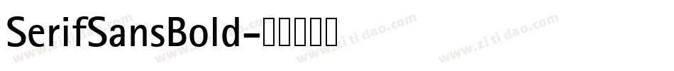 SerifSansBold字体转换