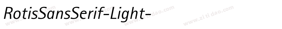 RotisSansSerif-Light字体转换